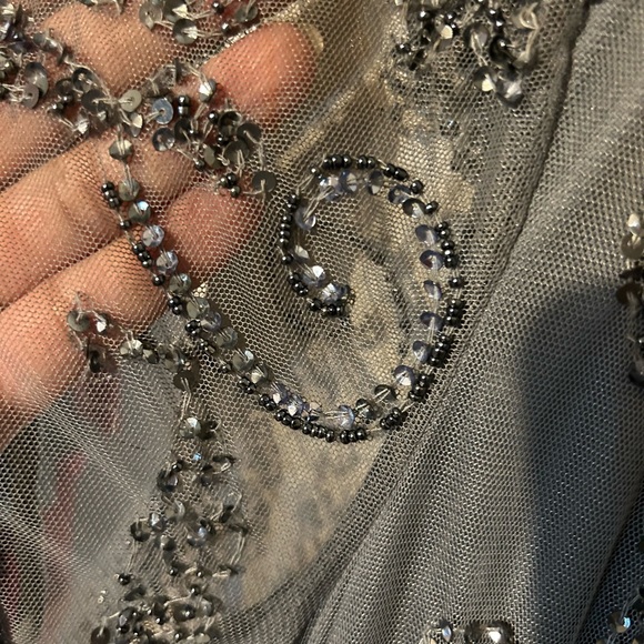 Pissarro Nights Ash Blue Sequin Gown - Picture 7 of 14